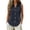 Navy, variant on MEICHEN Shirts for Women Casual Cotton Linen Sleeveless Elegant Formal Pocket Shirt Summer Essentials Tops for Women