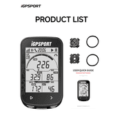 iGPSPORT BSC100S GPS Bike Computer, Wireless 2.6 Bluetooth ANT+ Waterproof Cycling Computer