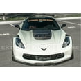thumbnail image 2 of Replacement For 2014-2019 Corvette C7 ALl Models | Z06 Stage 3 Style Carbon Fiber Front Bumper Lip Splitter With Side Extensions Winglet Pair, 2 of 12
