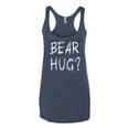 thumbnail image 2 of Bear Hug Lover | Womens Animal Lover Premium Tri-Blend Racerback Tank Top, Vintage Navy, Medium, 2 of 3