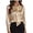 Champagne, variant on Women's Silk Satin Blouse Tie Neck Long Sleeve Elegant Dressy Work Shirts Business Casual Office Tops (White, 2XL)