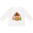 thumbnail image 3 of Inktastic Gingerbread House Christmas Boys or Girls Long Sleeve Toddler T-Shirt, 3 of 5