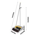 thumbnail image 3 of Summer Savings Clearance! InsCrazy Broom and Dustpan Set for Home 2-in-1 Set Stainless Steel Handle Combo Set for Home Office Houshold Cleaning Supplies 37 inches, 3 of 7