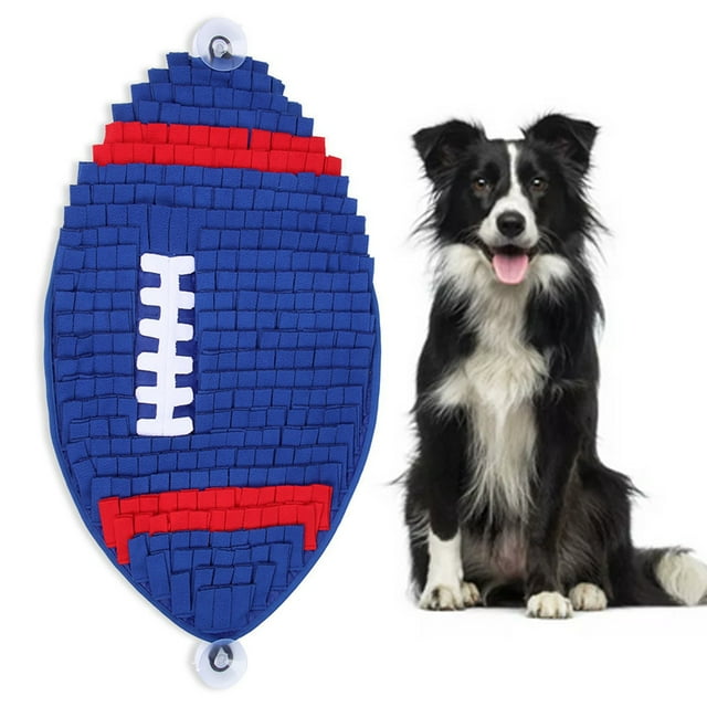 Dog Snuffle Mat Rugby Nonslip Puppy Puzzle Toy Interactive Feed Game for Indoor