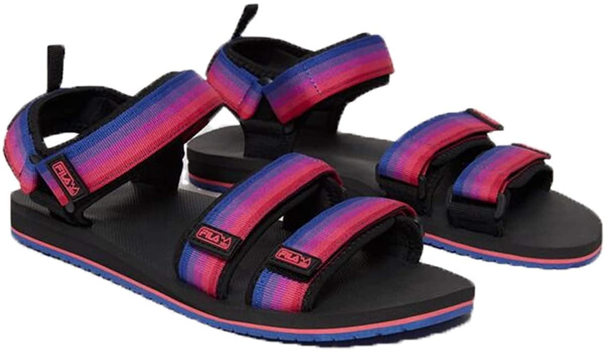 Fila Men's Drifter TS Strap Slide Sandals Black/Purple/Pink, Numeric_7 ...