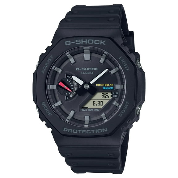 WATCH CASIO ACETATE BLACK BLACK UNISEX - MEN AND WOMEN GA B2100 1AER