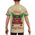 thumbnail image 5 of Wukai Christmas Vintage Red Truck Youth Unisex Short Sleeve T-Shirt for Boys, Girls, Teens, and Kids-X-Small, 5 of 7