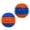 Blue; Orange, variant on Nerf Dog Squeak Dental Spike Ball, Blue/Green, 3.7 inch, 2 Pack