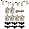thumbnail image 1 of Decoraciones Murciélagos Halloween Colgantes Fantasmas Y Arreglo Escena Pared (F), 1 of 9