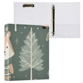 thumbnail image 3 of Deer Trees Pines 3 Ring Binders 1.5 inch Hardcover File Folders with Interior Pockets A4 Size Organizer for School Office Hospital, 3 of 8
