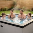 thumbnail image 3 of WAVE Garda 4-Person Square Eco-Foam Hot Tub with Wi-Fi Heater, 70 Jets, Graphite Gray, 3 of 6