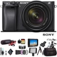 thumbnail image 1 of Sony Alpha a6500 Mirrorless Camera with 16-50mm Lens ILCE6500KIT With Soft Bag, Lens Filters, 2x Batteries, Rode Mic, LED Light, External Monitor, 2x 64GB Memory Card, Plus Essential Accessories, 1 of 6