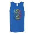 thumbnail image 2 of Wild Bobby, Jesus Is The Way John 14:6 Bible Verse, Inspirational/Christian, Men Graphic Tank Top, Royal, Small, 2 of 3