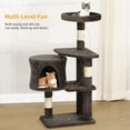 thumbnail image 2 of YRLLENSDAN 36 inch Cat Tree Tower for Indoor Cats, Small Cat Tower with Scratching Post, Cat Climbing Tower with Sturdy Cat Condo, Kitten Tree, Dark Gray, 2 of 7
