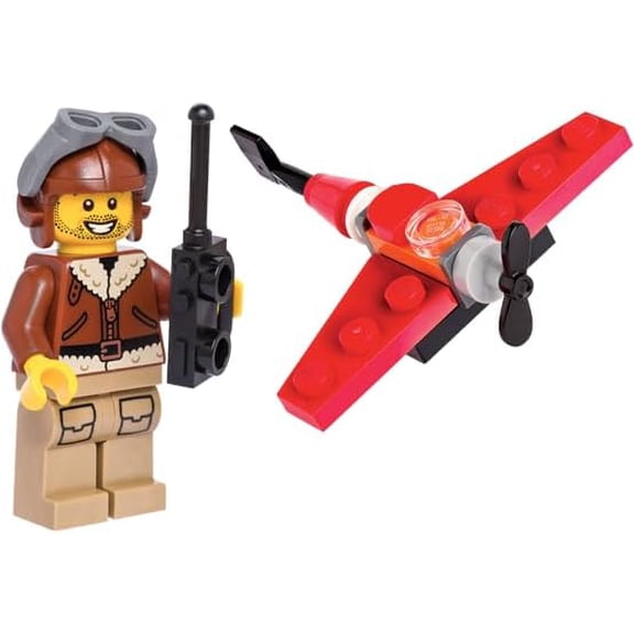 LEGO City - Freddie Flyer Pilot Minifigure with Remote Plane - Ages 6
