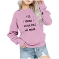 thumbnail image 1 of Chandail à Manches Longues pour Filles en Liquidation Liquidation Chemise pour Enfants T-Shirt Imprimé à Manches Longues Col Rond Imprimé Hauts Courts Garçons et Filles T-Shirts Chandail en Molleton pour Fillettes Roses 2T, 1 of 4