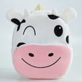 thumbnail image 4 of WIBACKER 10 inch Toddler Mini Backpack Pre SchoolBag Plush Animal Cartoon Travel Bag for Baby Girl Boy 2-5 Years Kindergarten - Cow, 4 of 13