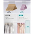 thumbnail image 4 of Velvet Hangers Clothes Hangers with Shoulder Notches Pants Bar Ink UCRFB, 4 of 7