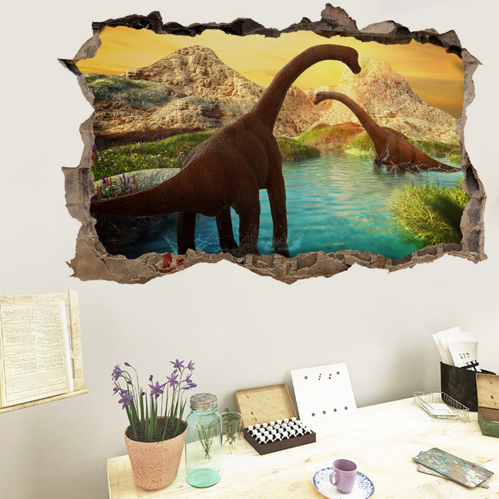 Details about   3D Desert Plant Dinosaur 23 Wallpaper Mural Wall Print Decal Indoor Mural AU 