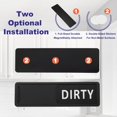 thumbnail image 4 of PATIKIL Dishwasher Magnet Clean Dirty Sign, 7x2 Inch Clean & Dirty Dishwasher Sliding Indicator Black Acrylic Magnet Sign Kitchen Gadget, Black & White, 4 of 7