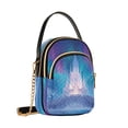 thumbnail image 2 of Women's Crossbody Handbag Shoulder Handbag 5.91x3.15x8.27 Inch Bank Card Bag Cash Bag Key Bag Frozen Palace Ice Snow, 2 of 7