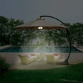 thumbnail image 7 of GRANDPATIO Cordless 12 LED Offset Rechargeable Cantilever Umbrella Lamp 3 Modes with Remote Control for Tents, 2.48in(H), 7 of 7