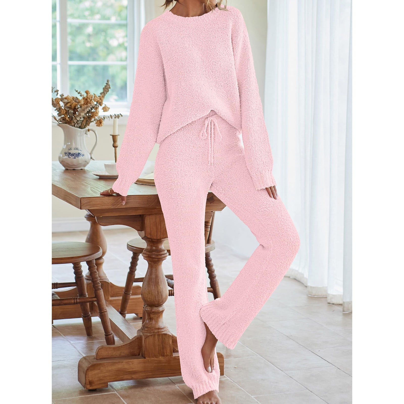 GZWYHT Sets for Women Lounge Sets for Women Womens Fuzzy Fleece