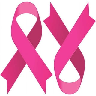 Pink Ribbon Stickers | Official Breast Cancer Awareness | Full Color 50 Pack