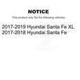 thumbnail image 2 of Transit Auto Front Rear Disc Brake Rotors and Semi-Metallic Pads Kit for Car Hyundai Santa Fe XL K8S-102703, 2 of 11