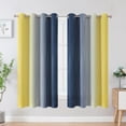 thumbnail image 2 of Cortina Estelar Textiler 132x160 cm Azul Marino con Amarillo Blackout, 2 of 9