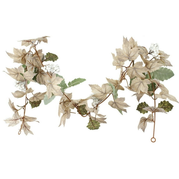 Fusipu White Maple Vine for Home Fall White Maple Vine Easy Care Foliage for Rustic Home Decor
