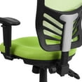thumbnail image 3 of Mid-Back White Mesh Multifunction Executive Swivel Chair with Adjustable Arms, 3 of 9