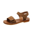 thumbnail image 3 of Juebong Sandals clearance Women's Cute Open Toes Sandals Strap Buckle Sandal Comfortable Summer Dressy Flat Sandals Bohemian Flip Flop Thong Sandals, 3 of 5