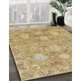 thumbnail image 3 of Ahgly Company Machine Washable Indoor Square Abstract Cinnamon Brown Area Rugs, 8' Square, 3 of 7