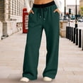 thumbnail image 4 of Mnyotv Oversized Wide Leg Sweatpants Girls Baggy Sweat Pants Drawstring Elastic Waist Yoga Trousers Size 14-15 Years, 4 of 6