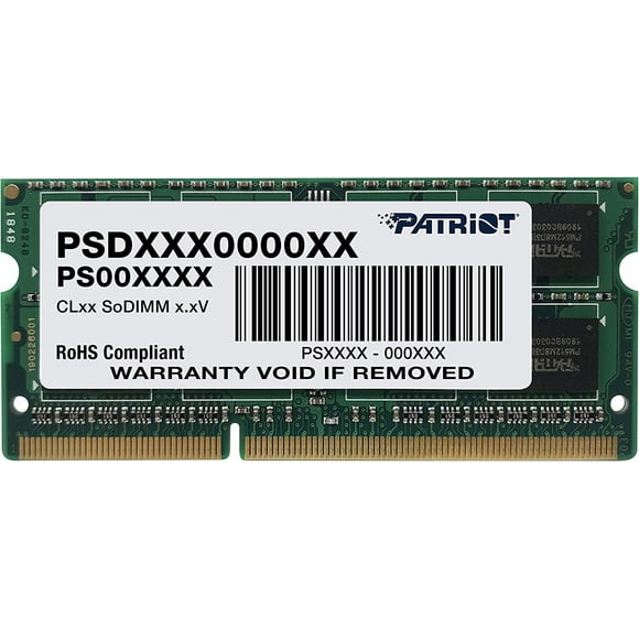 PATRIOT Signature 4 GB PC3-10600 (1333 MHz) DDR3 SODIMM Notebook Memory (PSD34G13332S)