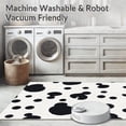 thumbnail image 5 of ODIKA 8'x10' Machine Washable Non-Slip Area Rug, Abstract Prairie Spots with Freeform Natural Accents High Traffic Rug, Black, 298559, 5 of 5