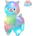 thumbnail image 1 of 13,5" (Aprox. 34,9 cm) Animal de Peluche de Alpaca Brillante Llama Blanca LED Juguete de Peluche Suave con Luz Nocturna Colorida Regalo de Amigo Brillante para la Hora de Acostarse para Niños Pequeño, 1 of 5