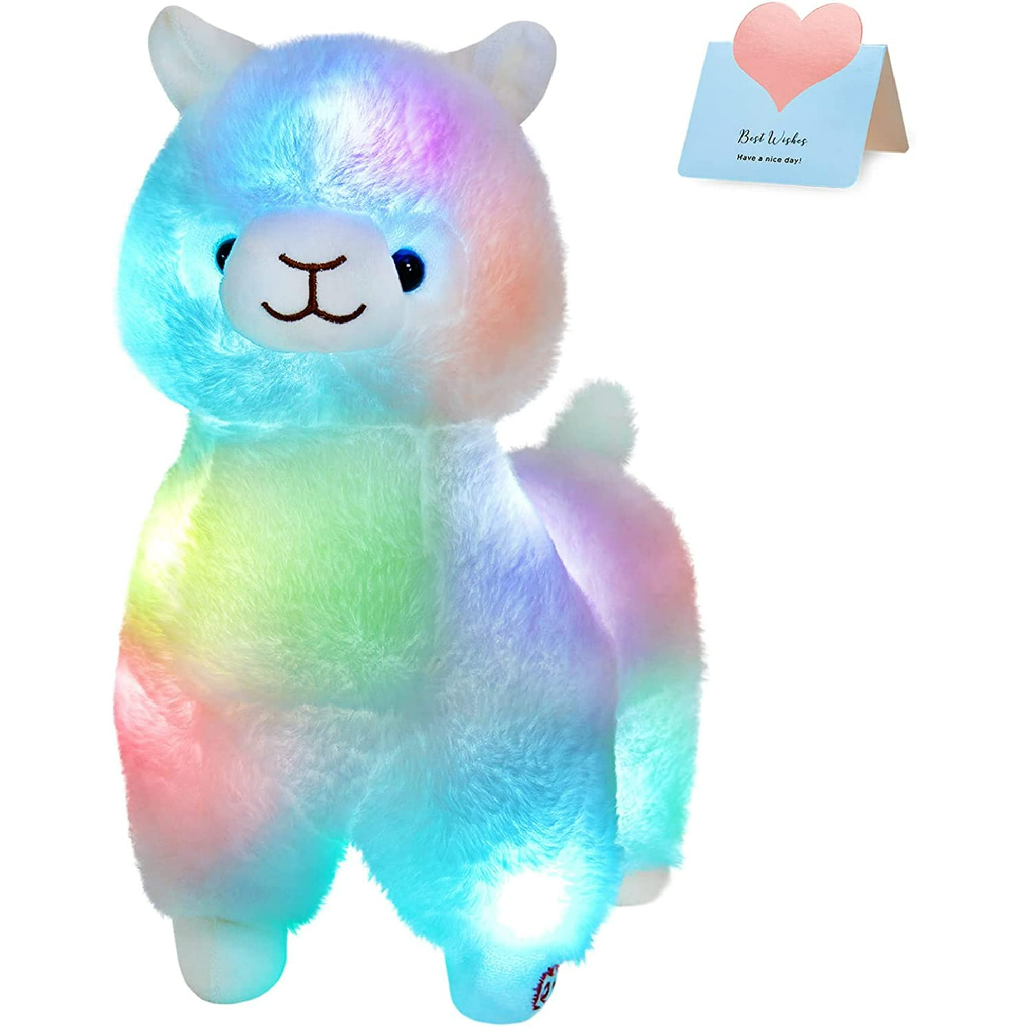 Jinsinto cm) Glowing Alpaca Stuffed Animal LED