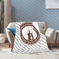 thumbnail image 6 of St Bonaventure University Logo Fleece Blanket, Very Soft Microfiber Flannel Blanket for Couch Warm and Cozy for All Seasons, 6 of 6