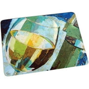 Lang 15.75" x 11.75" Cutting Board, A Glass of White