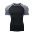 thumbnail image 4 of Ixbnca Men's Athletic Tshirts Stretch Lightweight Tees Crew Neck Mens Running Workout Tops Activewear, 4 of 5