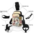thumbnail image 5 of HELLHERO West Highland Terriers Daisies Shoulder Bag Polyester 2 Zippers Adjustable Shoulder Strap Crossbody Bag for Travel, Outdoor and Daily Use, 5 of 7