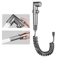 thumbnail image 6 of TISHITA Handheld Bidet Sprayer, Bathroom Diaper Sprayer, Portable Multiple Uses Bidet Attachment for Dorm Toilet Cleaning Baby Diaper Gray Springs Tube, 6 of 8