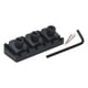 thumbnail image 4 of Tuerca de bloqueo de guitarra de 43 mm, tuerca de bloqueo de cuerda de aleación de zinc para trémolo de guitarra eléctrica Negro, 4 of 9