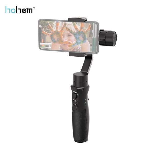 Hohem iSteady Mobile+ 3- Handhele Stabilizing Gimbal Support Visual Auto-tracking Motion Timelapse Panoramic Photography Zoom Control for 58-89mm Width Smartphone Max. Payload 280g