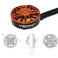 thumbnail image 4 of Motor Sin Escobillas 4 Uds. Motor sin escobillas U-ring Motor sin escobillas de alto Torque 1750KV 3000KV para RC FPV, 4 of 8