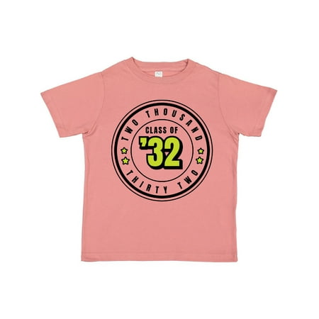 

Inktastic Class of 2032 in Black Circle with Stars Gift Toddler Boy or Toddler Girl T-Shirt