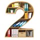 thumbnail image 3 of Adornos navideños, adornos navideños, regalos navideños, adorno colgante para amantes de los libros, adorno de biblioteca, formas digitales, decoración para ratones de biblioteca, adorno acrílico, reg, 3 of 4