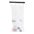thumbnail image 4 of Soporte para baño, bolsa de almacenamiento para baño sobre la puerta con ganchos, solución innovadora para bolsas de almacenamiento para baño, 4 of 10